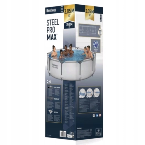 Basen stelażowy Steel Pro MAX 305 x 76  Bestway 56406