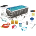 ZESTAW 15w1 Basen Stelażowy 412 cm x 201 cm x 122 cm BESTWAY 56722