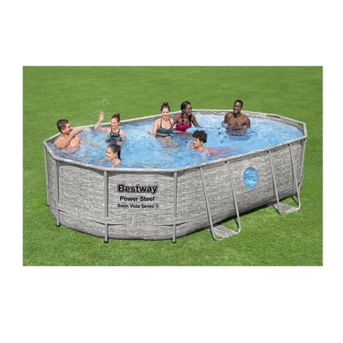 Basen Stelażowy 488 x 305 x 107 cm BESTWAY 56946 Pompa Piaskowa