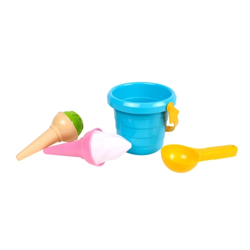Zestaw Do Piasku 6el Wiaderko Lody 5736