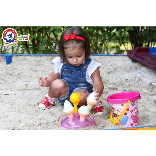 Zestaw Do Piasku Wiaderko Lody 5743