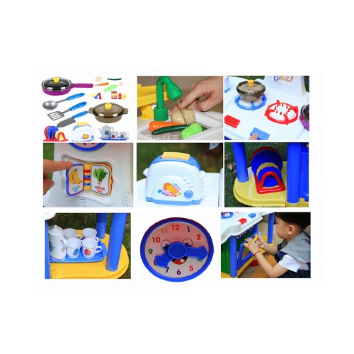 Duża Kuchnia Multifunkcyjna z Wodą + Akcesoria 6006a