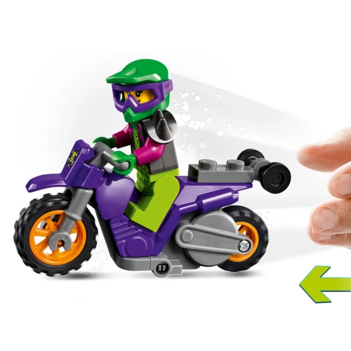 Lego CITY Wheelie na Motocyklu Kaskaderskim 60296