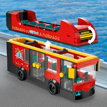 Lego City Czerwony, piętrowy autokar 60407