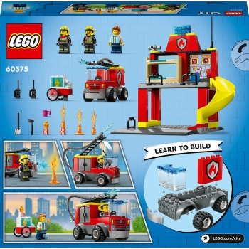 Lego City Remiza strażacka i wóz strażacki 60375