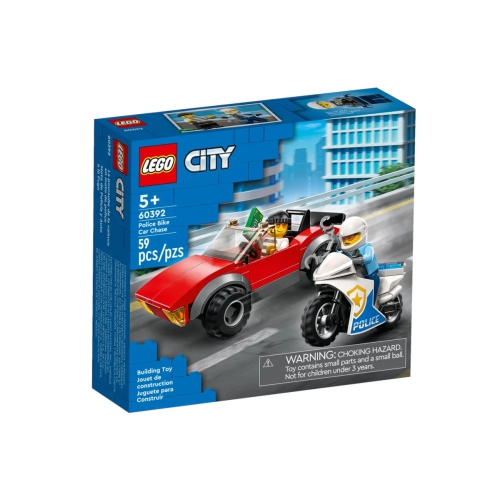 Lego CITY Motocykl policyjny pościg za samochodem 60392