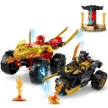 Lego NINJAGO Bitwa samochodowo-motocyklowa między Kaiem a Rasem 71789