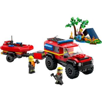 Lego City Terenowy wóz strażacki z łodzią 60412