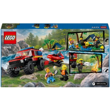 Lego City Terenowy wóz strażacki z łodzią 60412