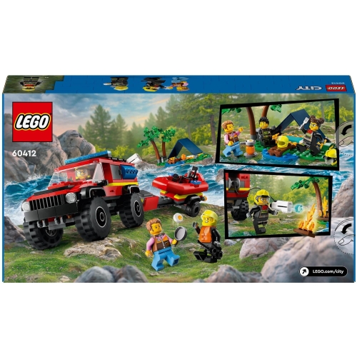 Lego City Terenowy wóz strażacki z łodzią 60412