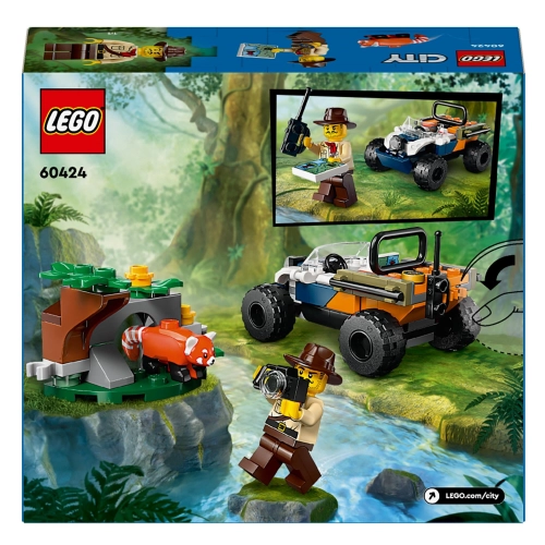 Lego City Quad badacza dżungli z pandą czerwoną 60424