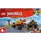 Lego NINJAGO Bitwa samochodowo-motocyklowa między Kaiem a Rasem 71789