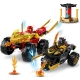 Lego NINJAGO Bitwa samochodowo-motocyklowa między Kaiem a Rasem 71789