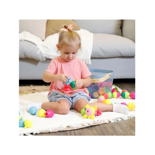 Zestaw Kulko - Klocków Zwierzęta leśne 21el. Lalaboom 61676