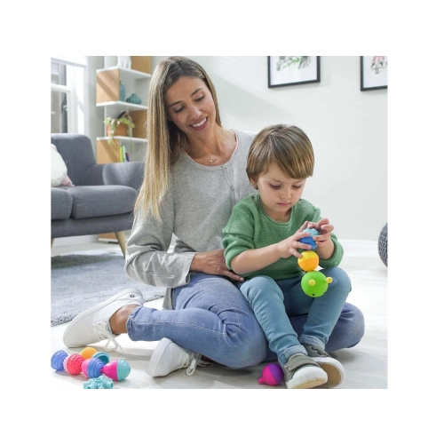 Zestaw Kulko - Klocków Zwierzęta leśne 21el. Lalaboom 61676