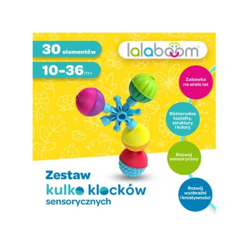 Zestaw Kulko - Klocków Zwierzątka leśne 18el. Lalaboom 61681
