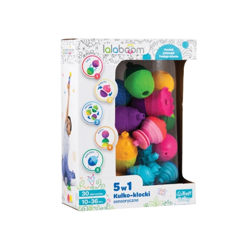 Zestaw Kulko - Klocków 30el. Lalaboom 61079