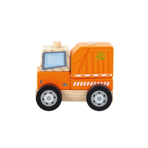 Drewniana śmieciarka