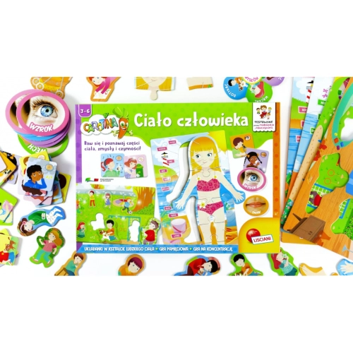 Carotina Gra Edukacyjna Ciało człowieka LISCIANI 61167