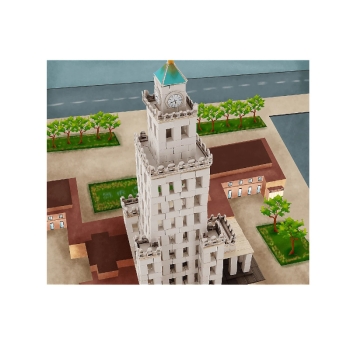 Pałac Kultury i Nauki  buduj z cegły