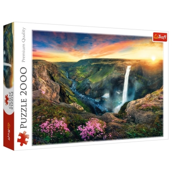 Puzzle 2000el. Wodospad Haifoss, Islandia Trefl 27091