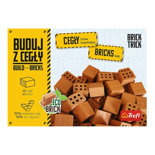 Cegły połówki 40szt Brick Trick Buduj z Cegły Trefl 61554
