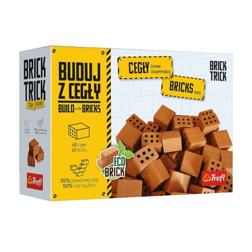 Cegły połówki 40szt Brick Trick Buduj z Cegły Trefl 61554