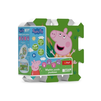 Puzzle piankowe mata układanka puzzlopianka Świnka Peppa Trefl 61612