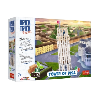 Krzywa Wieża w Pizie Brick Trick Buduj z Cegły Trefl 61610