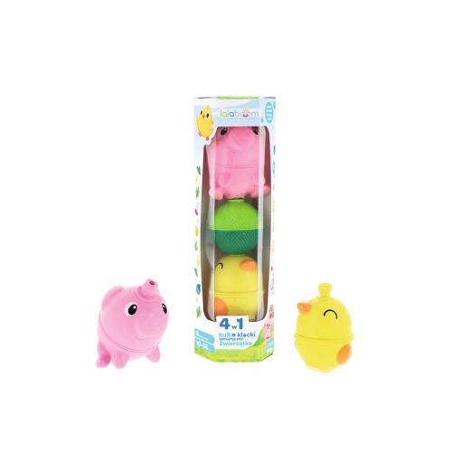 Zestaw Kulko - Klocków Zwierzątka farma 6el. Lalaboom 61648