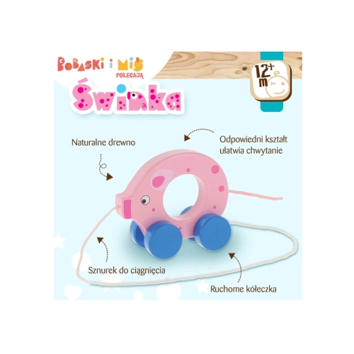 Drewniane Zwierzątko Do Ciągnięcia