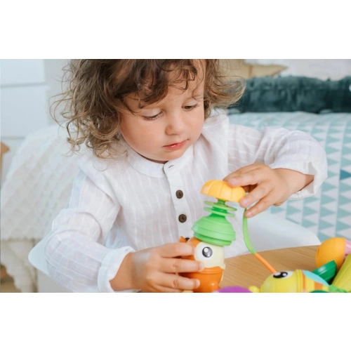 Zestaw Kulko - Klocków Zwierzątka leśne 18el. Lalaboom 61681