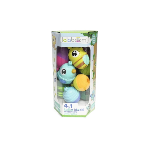 Zestaw Kulko - Klocków Zwierzątka leśne 24el. Lalaboom 61682