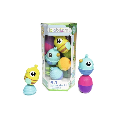 Zestaw Kulko - Klocków Zwierzątka leśne 24el. Lalaboom 61682