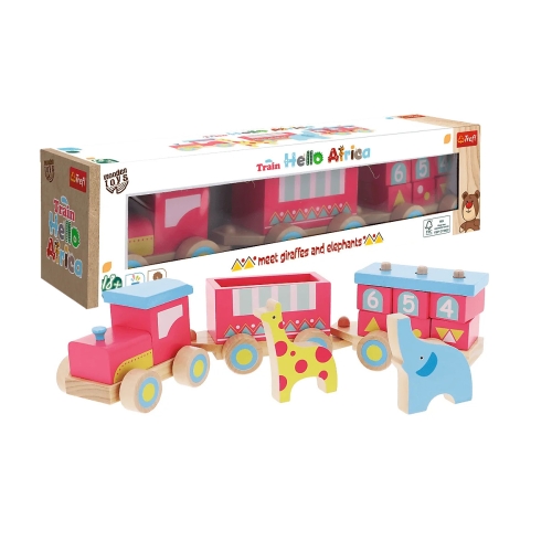 Zabawka Drewniana Pociąg Afryka 61695