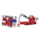 Zestaw Klocków Konstrukcyjnych Connect 2w1 Straż Pożarna Koparka Trefl 61972