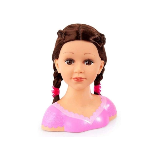 Lalka głowa do stylizacji brunetka Charlene Super Model Bayer 6238
