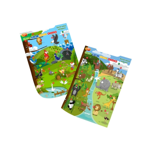 Interaktywne Edukacyjne plakaty zwierzęta i zawody Dumel 62388