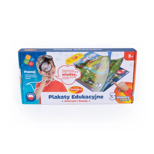 Interaktywne Edukacyjne plakaty zwierzęta i zawody Dumel 62388