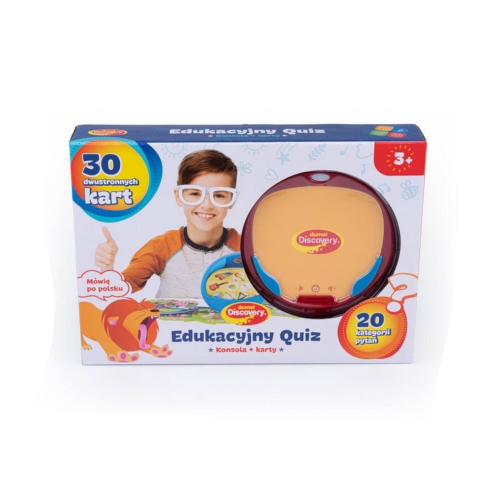 Edukacyjny Quiz Konsola + karty Dumel 62432
