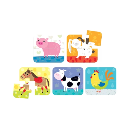 CzuCzu Puzzle 5w1 Układam zwierzątka 2+ 6559