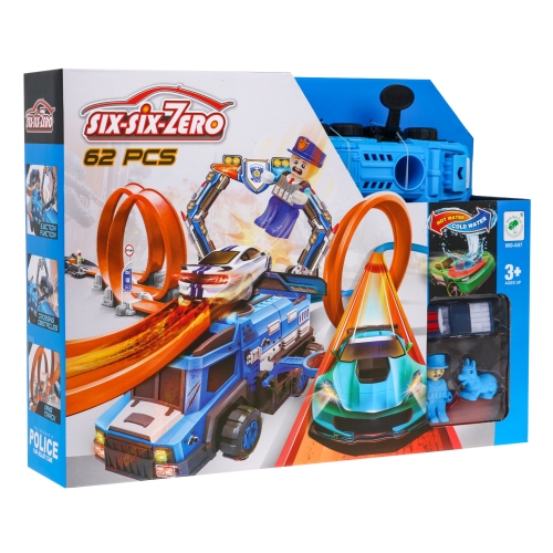 Ekstramalny tor wyścigowy dla dzieci 2 pętle wyrzutnia 660-A97