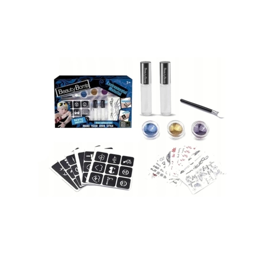 Zestaw Studio Tatuażu dla dzieci z brokatem 666-11