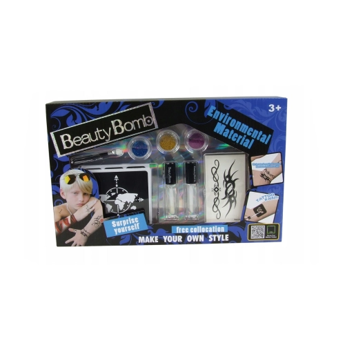 Zestaw Studio Tatuażu dla dzieci z brokatem 666-11