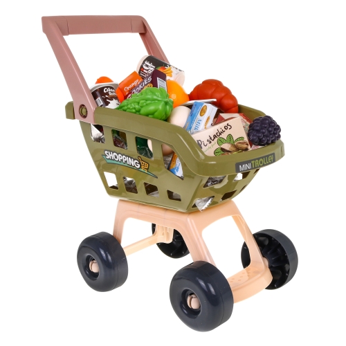 Interaktywny supermarket dla dzieci Wózek Kasa Terminal światła dźwięki 668-105