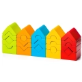 Zestaw Drewnianych Klocków Kolorowych