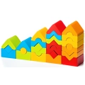 Zestaw Drewnianych Klocków Kolorowych