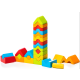Zestaw Drewnianych Klocków Kolorowych