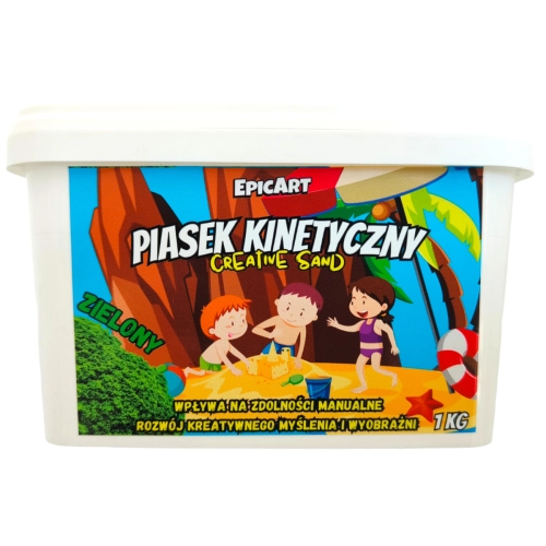 Piasek kinetyczny 1kg zielony 7022