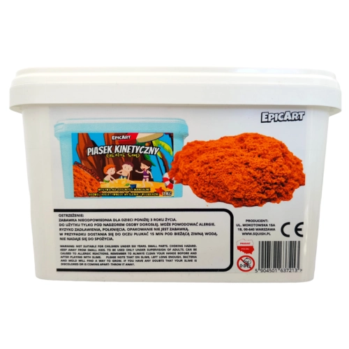 Piasek kinetyczny 1kg pomarańczowy 7213